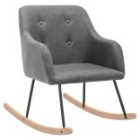 világosszürke szövet hintaszék