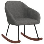 sötétszürke szövet hintaszék