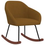 barna szövet hintaszék