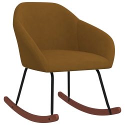 barna szövet hintaszék