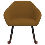 barna szövet hintaszék