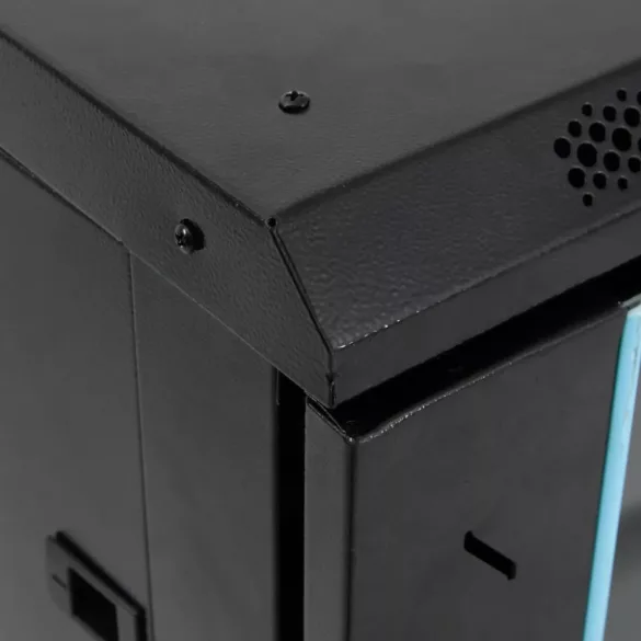 fekete 15U hálózati szekrény 19 IP20 60 x 45 x 86 cm"