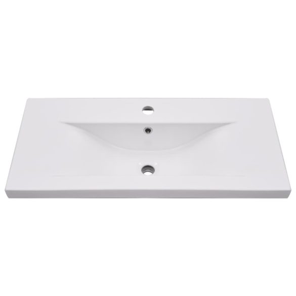 2 részes kerámia és szerelt fa fürdőszobai bútorgarnitúra