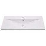 2 részes kerámia és szerelt fa fürdőszobai bútorgarnitúra