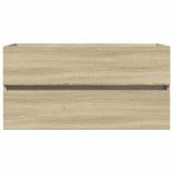 2 részes kerámia és szerelt fa fürdőszobai bútorgarnitúra