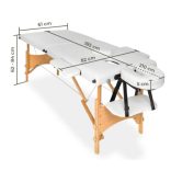 2 zónás rózsaszín fa masszázságy hordozótáskával-2104S