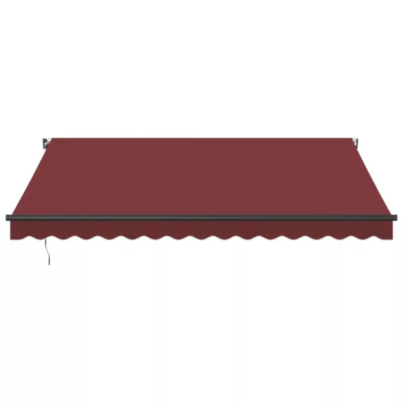 burgundi vörös kézzel kihúzható napellenző 400 x 300 cm