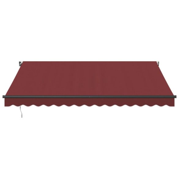 burgundi vörös kézzel kihúzható LED-es napellenző 400 x 300 cm