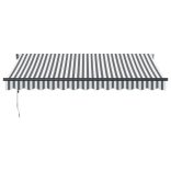 antracitszürke-fehér automata kihúzható napellenző 350 x 250 cm