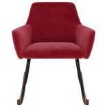 bordó bársony hintaszék