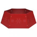 piros karácsonyfatalp-takaró Ø68 x 25 cm