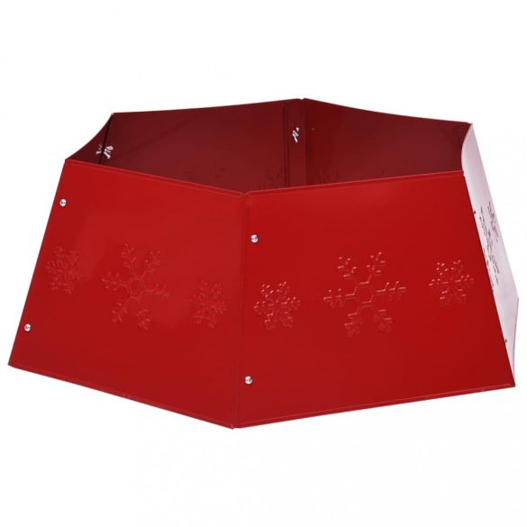 piros karácsonyfatalp-takaró Ø68 x 25 cm