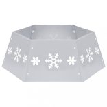 ezüst-fehér karácsonyfatalp-takaró Ø68 x 25 cm