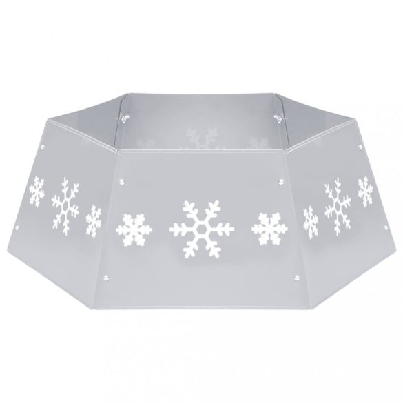 ezüst-fehér karácsonyfatalp-takaró Ø68 x 25 cm