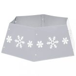 ezüst-fehér karácsonyfatalp-takaró Ø68 x 25 cm