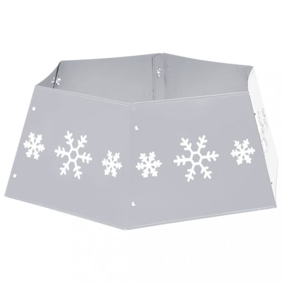 ezüst-fehér karácsonyfatalp-takaró Ø68 x 25 cm