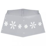 ezüst-fehér karácsonyfatalp-takaró Ø68 x 25 cm