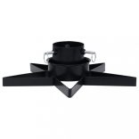 fekete karácsonyfatalp 47 x 47 x 13,5 cm