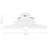 fehér karácsonyfatalp 47 x 47 x 13,5 cm