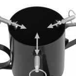 fekete karácsonyfatalp 58 x 58 x 21 cm