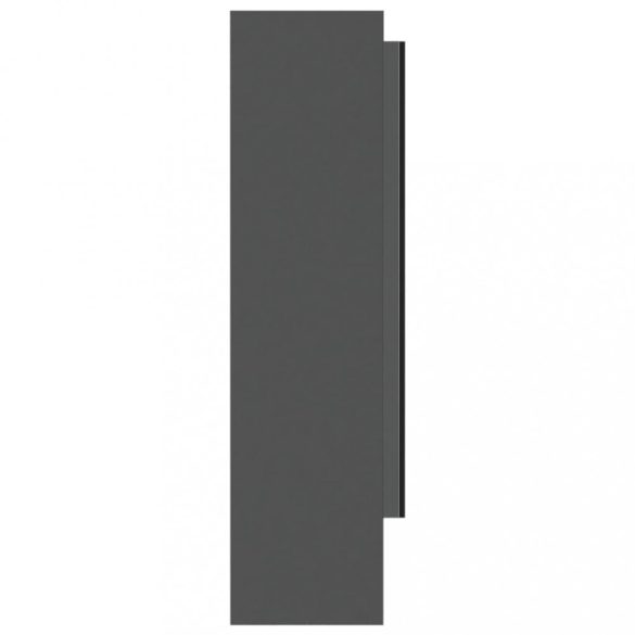 szürke MDF tükrös fürdőszobaszekrény 80 x 15 x 60 cm