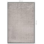 szürke lábtörlő 80 x 120 cm