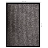 bézs csíkos lábtörlő 60 x 80 cm