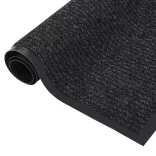 antracitszürke csíkos lábtörlő 80 x 120 cm