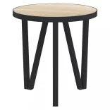 sonoma-tölgyszínű MDF dohányzóasztal Ø35 cm