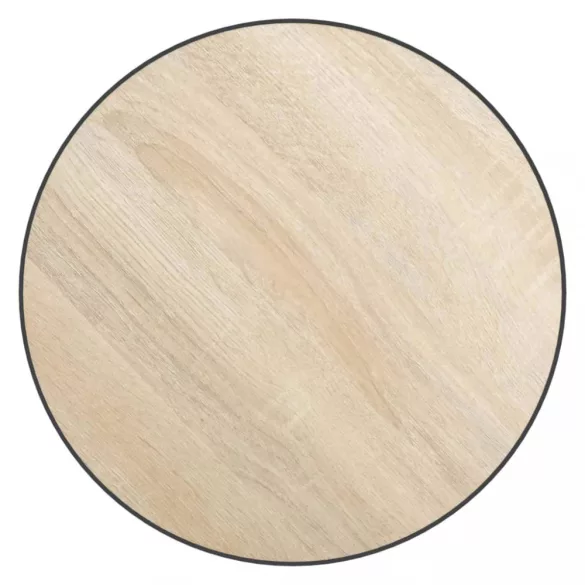 sonoma-tölgyszínű MDF dohányzóasztal Ø35 cm