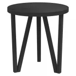 fekete MDF dohányzóasztal Ø35 cm