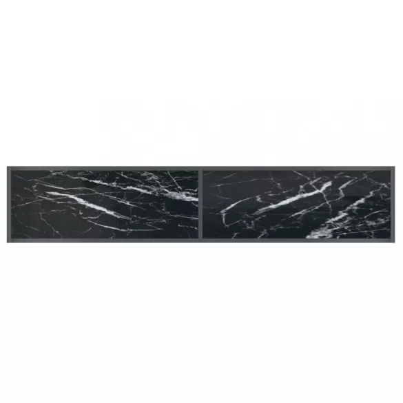 fekete edzett üveg tálalóasztal 180 x 35 x 75,5 cm