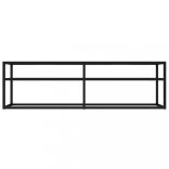 fekete edzett üveg TV-szekrény 140 x 40 x 40,5 cm