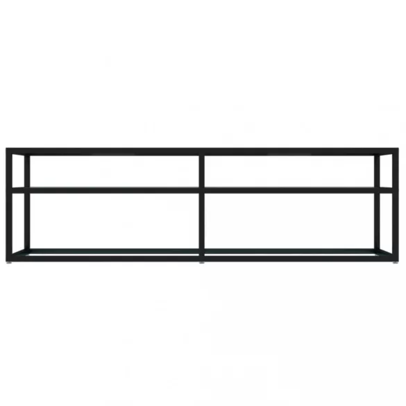 fehér márvány színű edzett üveg TV-szekrény 140 x 40 x 40,5 cm