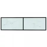 fehér márvány színű edzett üveg TV-szekrény 140 x 40 x 40,5 cm