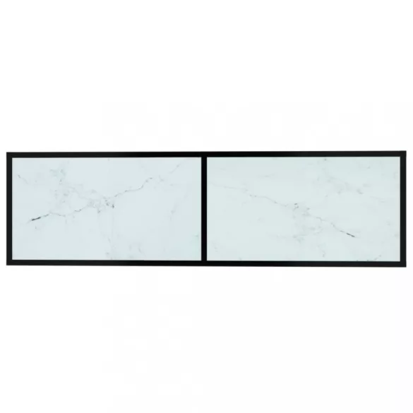 fehér márvány színű edzett üveg TV-szekrény 140 x 40 x 40,5 cm