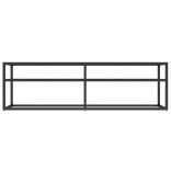 fekete márvány színű edzett üveg TV-szekrény 140 x 40 x 40,5 cm