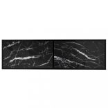 fekete márvány színű edzett üveg TV-szekrény 140 x 40 x 40,5 cm