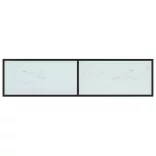 fehér márvány színű edzett üveg TV-szekrény 160x40x40,5 cm