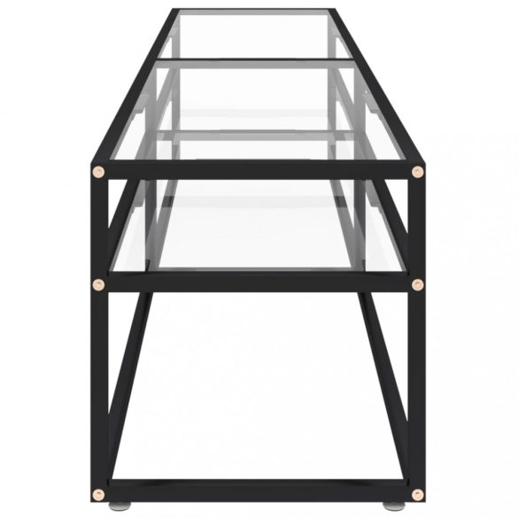 átlátszó edzett üveg TV-szekrény 180 x 40 x 40,5 cm