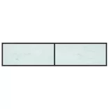 fehér márvány színű edzett üveg TV-szekrény 180x40x40,5 cm