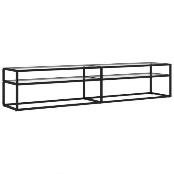 átlátszó edzett üveg TV-szekrény 200 x 40 x 40,5 cm