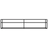 fehér márvány színű edzett üveg TV-szekrény 200x40x40,5 cm