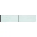 fehér márvány színű edzett üveg TV-szekrény 200x40x40,5 cm