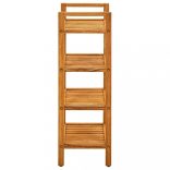 tömör tölgyfa cipőtartó 4 polccal 50 x 27 x 80 cm