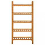 tömör tölgyfa cipőtartó 5 polccal 50 x 27 x 100 cm