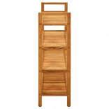 tömör tölgyfa cipőtartó 4 polccal 100 x 27 x 80 cm