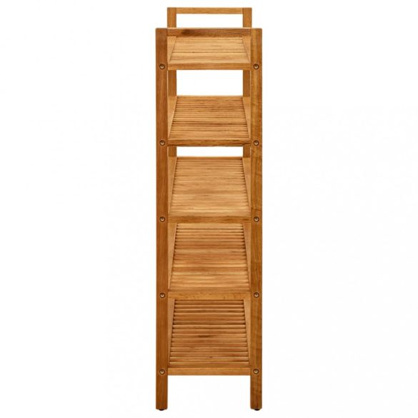 tömör tölgyfa cipőtartó 5 polccal 100 x 27 x 100 cm