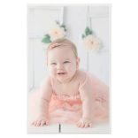 3 db ezüstszínű MDF asztali fényképkeret 13 x 18 cm