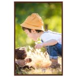 5 db bronzszínű MDF fali/asztali fényképkeret 70 x 90 cm